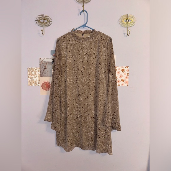 mts Dresses & Skirts - MTS Boutique Animal Print Ruffle Sleeve Dress